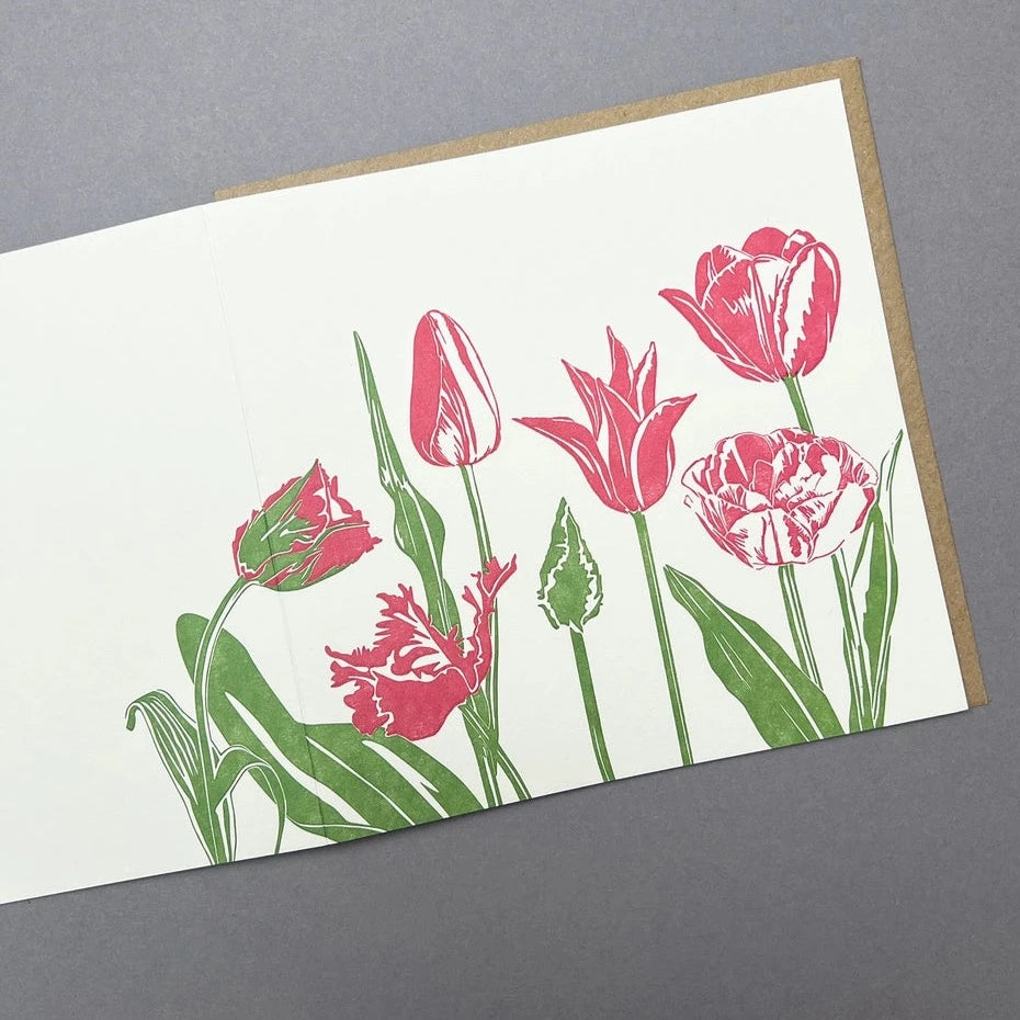 Pink Tulip Card