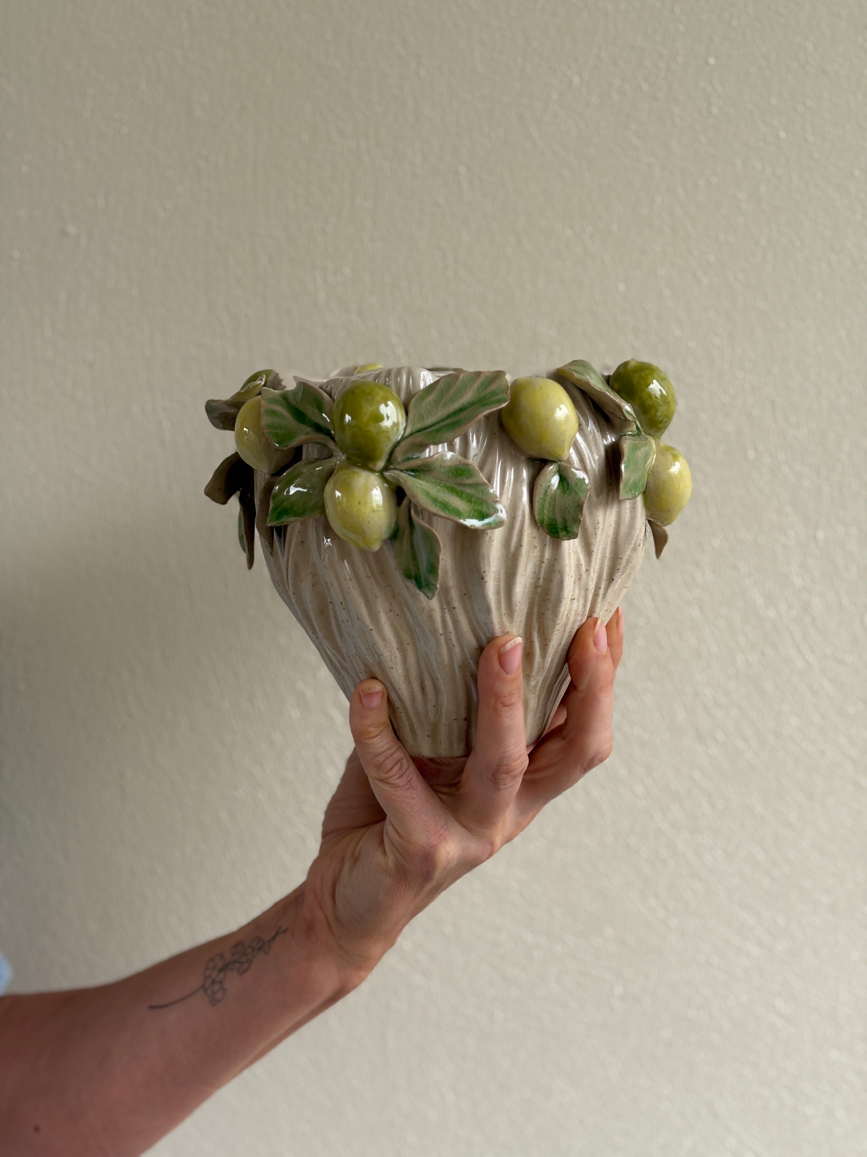 Ceramic citrus planter