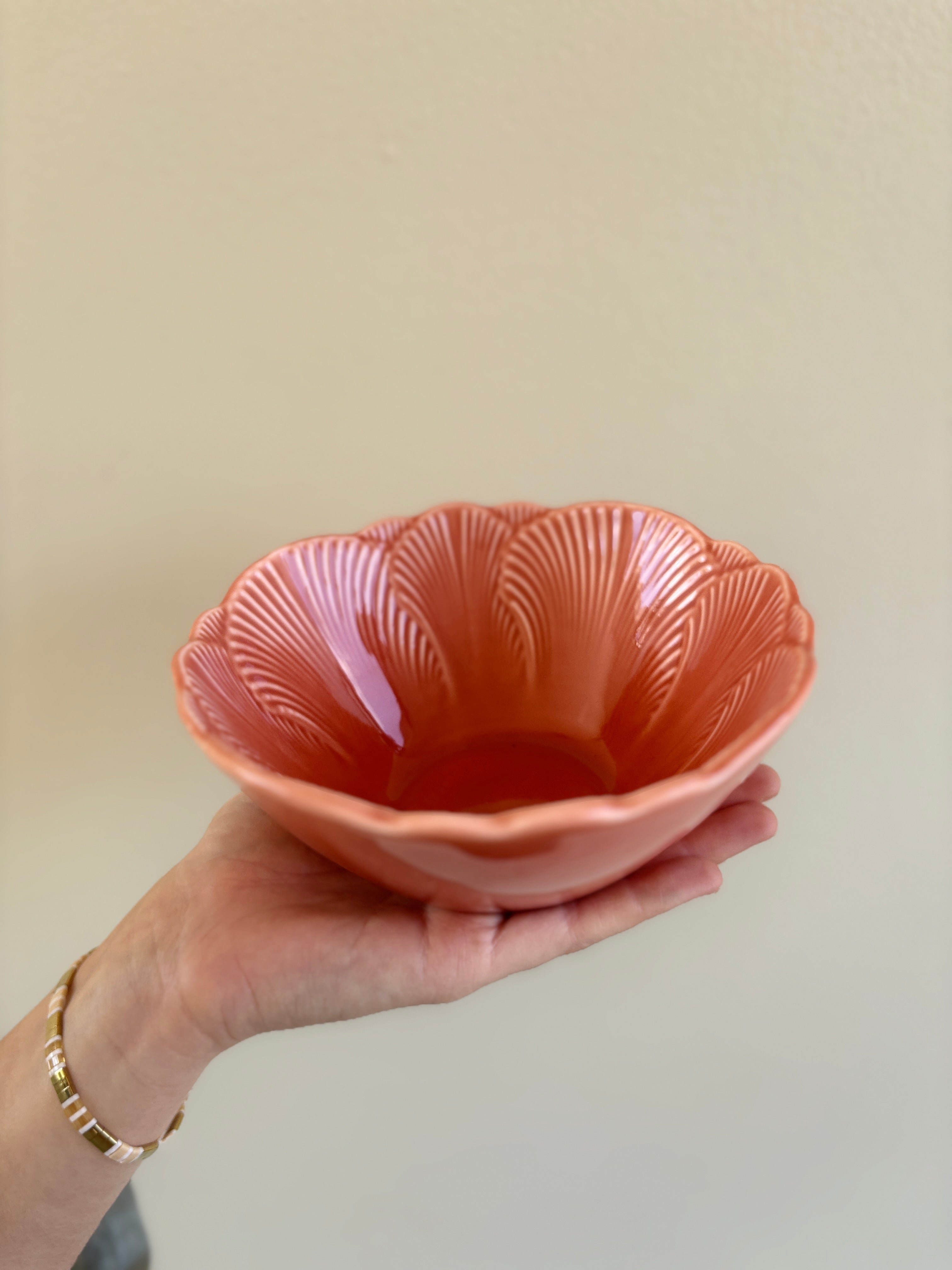 Pink flora bowl
