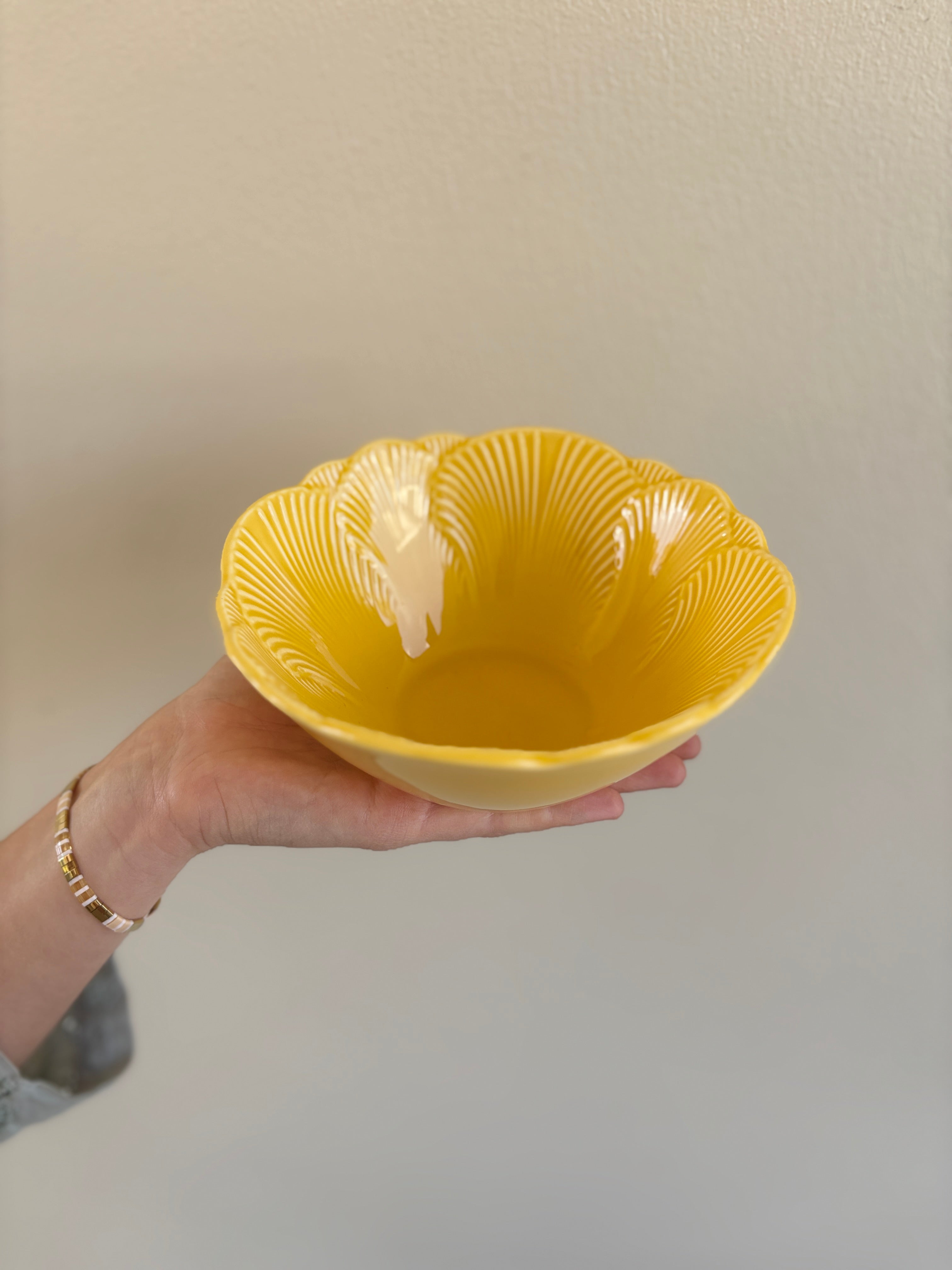 Yellow flora bowl