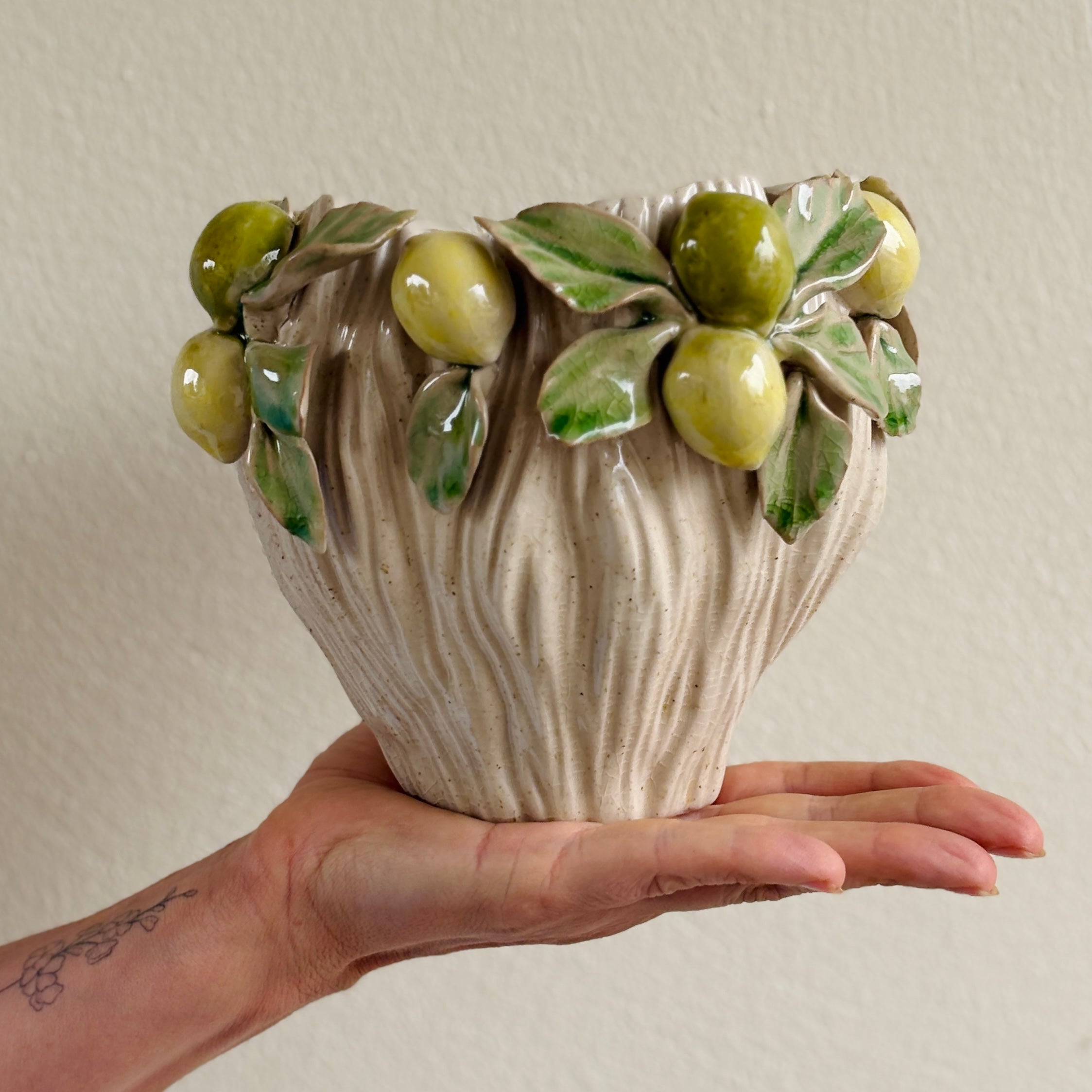 Ceramic citrus planter