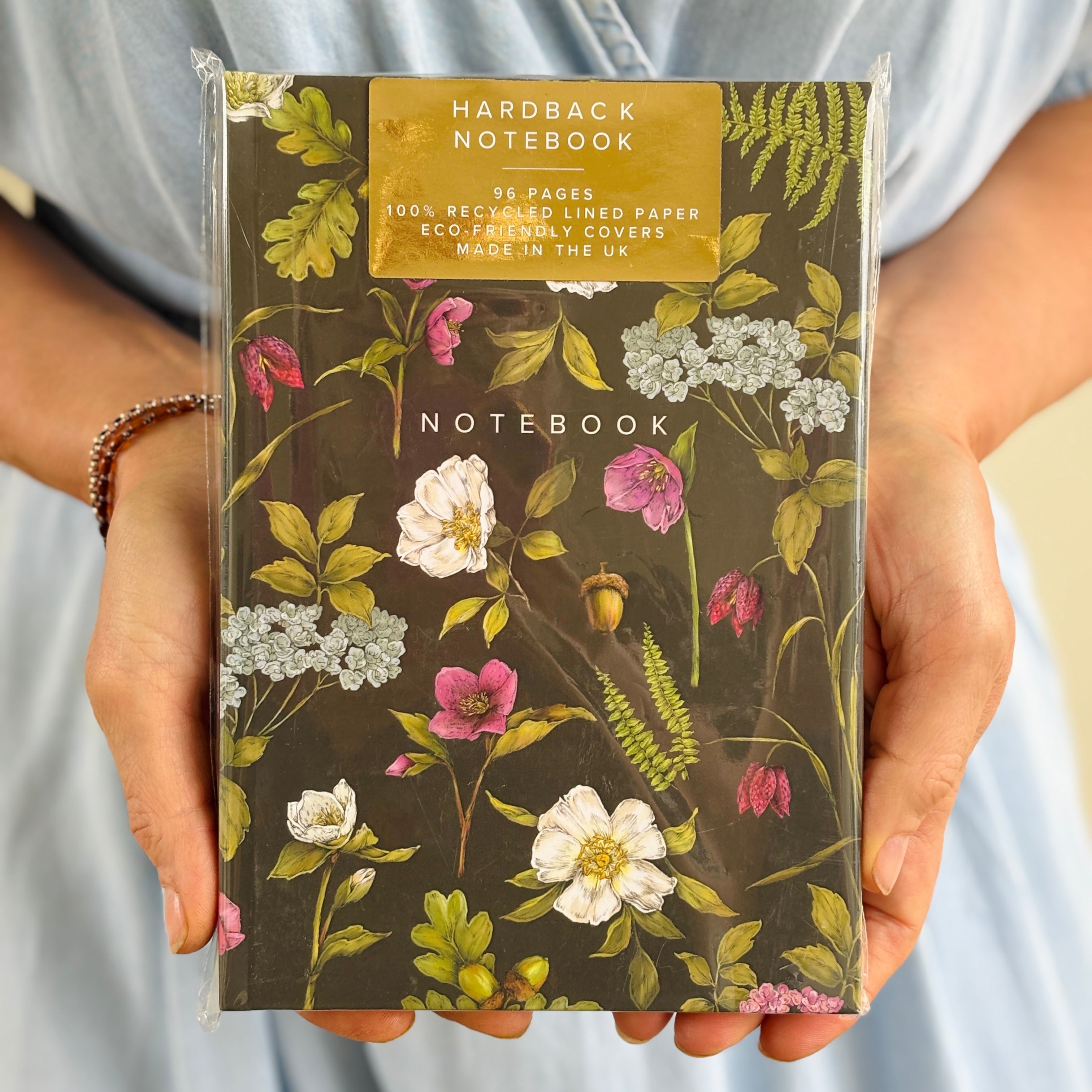 Floral print note book