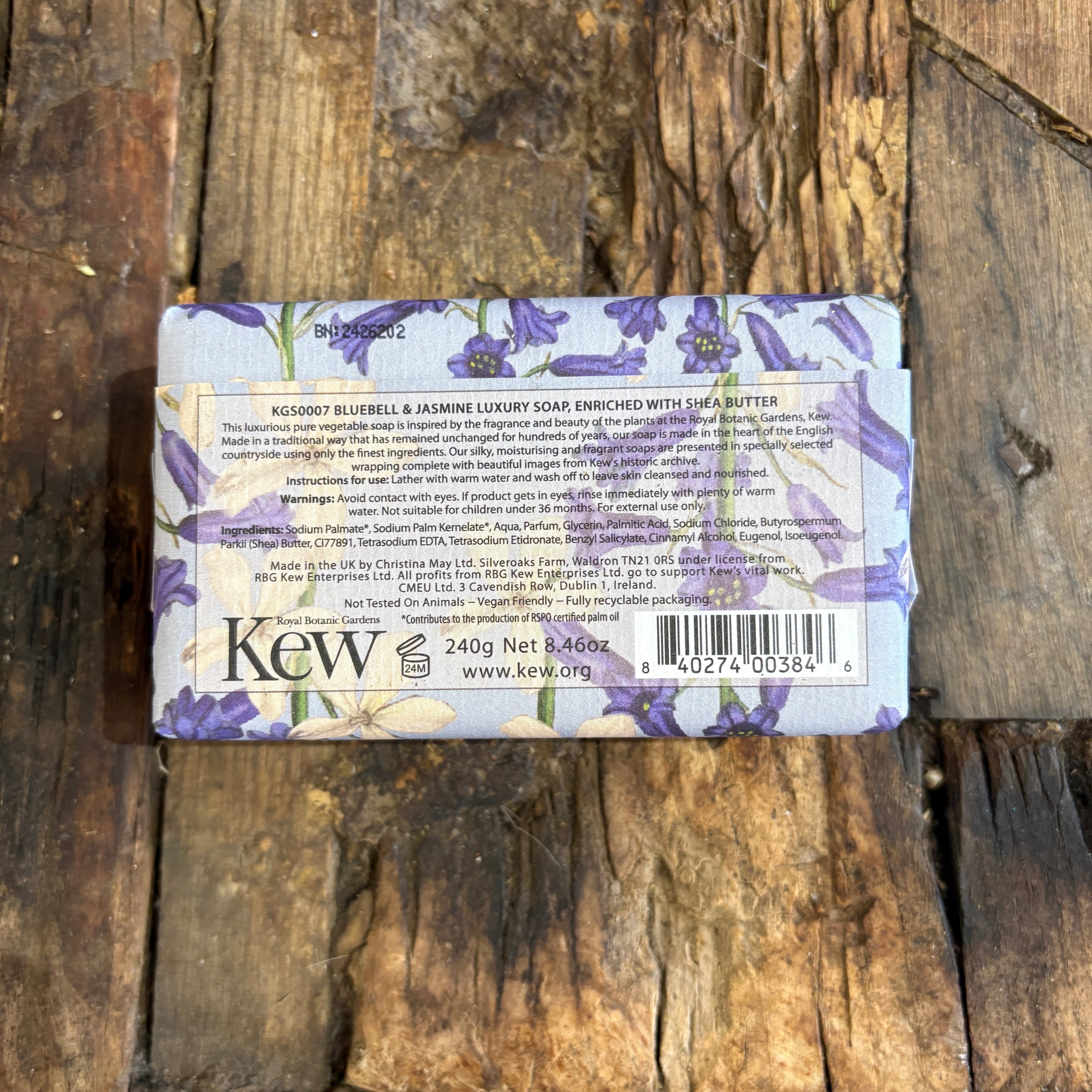 Kew Gardens Bluebell & Jasmine Soap