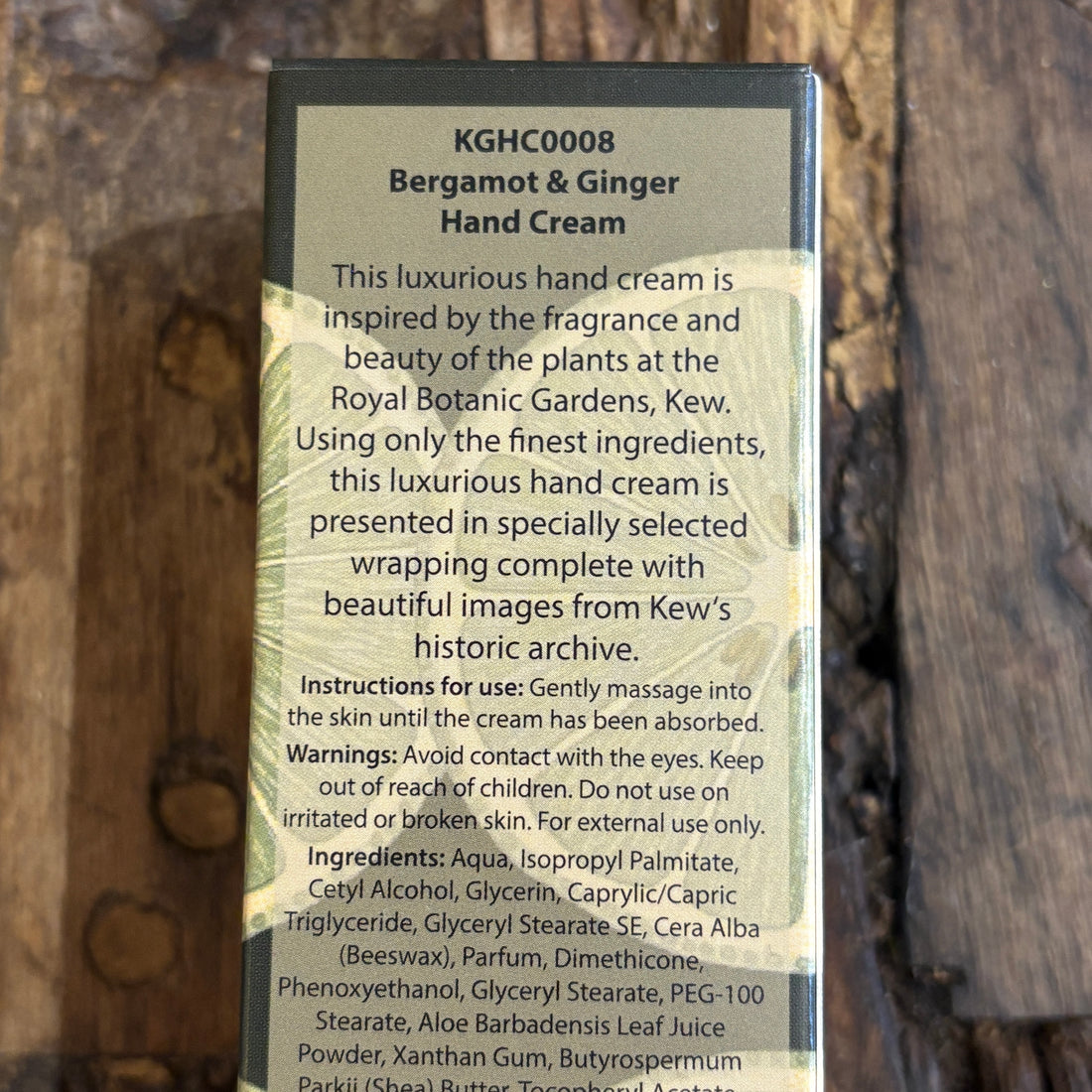 Kew Gardens Bergamot & Ginger Hand Cream