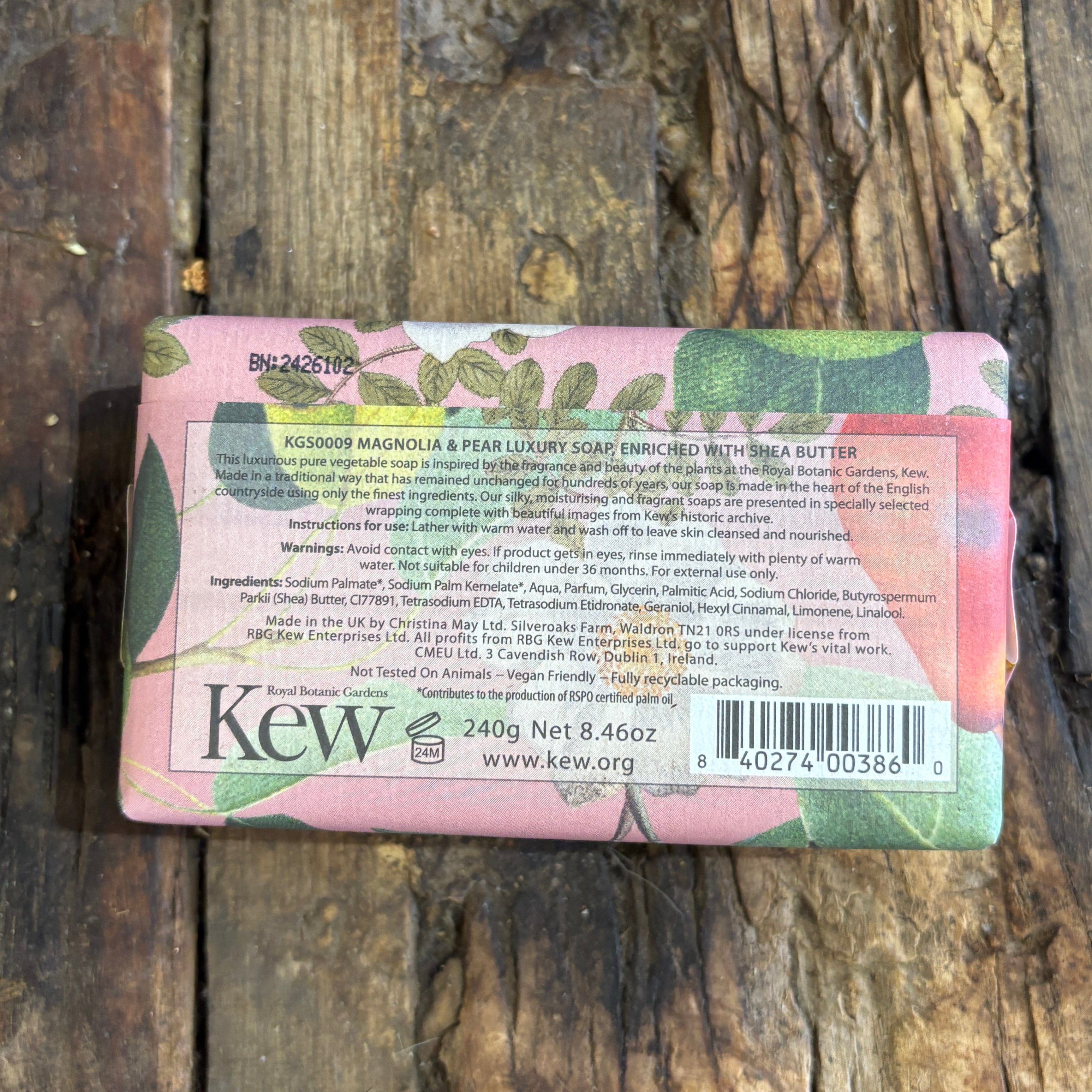 Kew Gardens Magnolia & Pear Soap