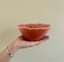 Pink ceramic bowl