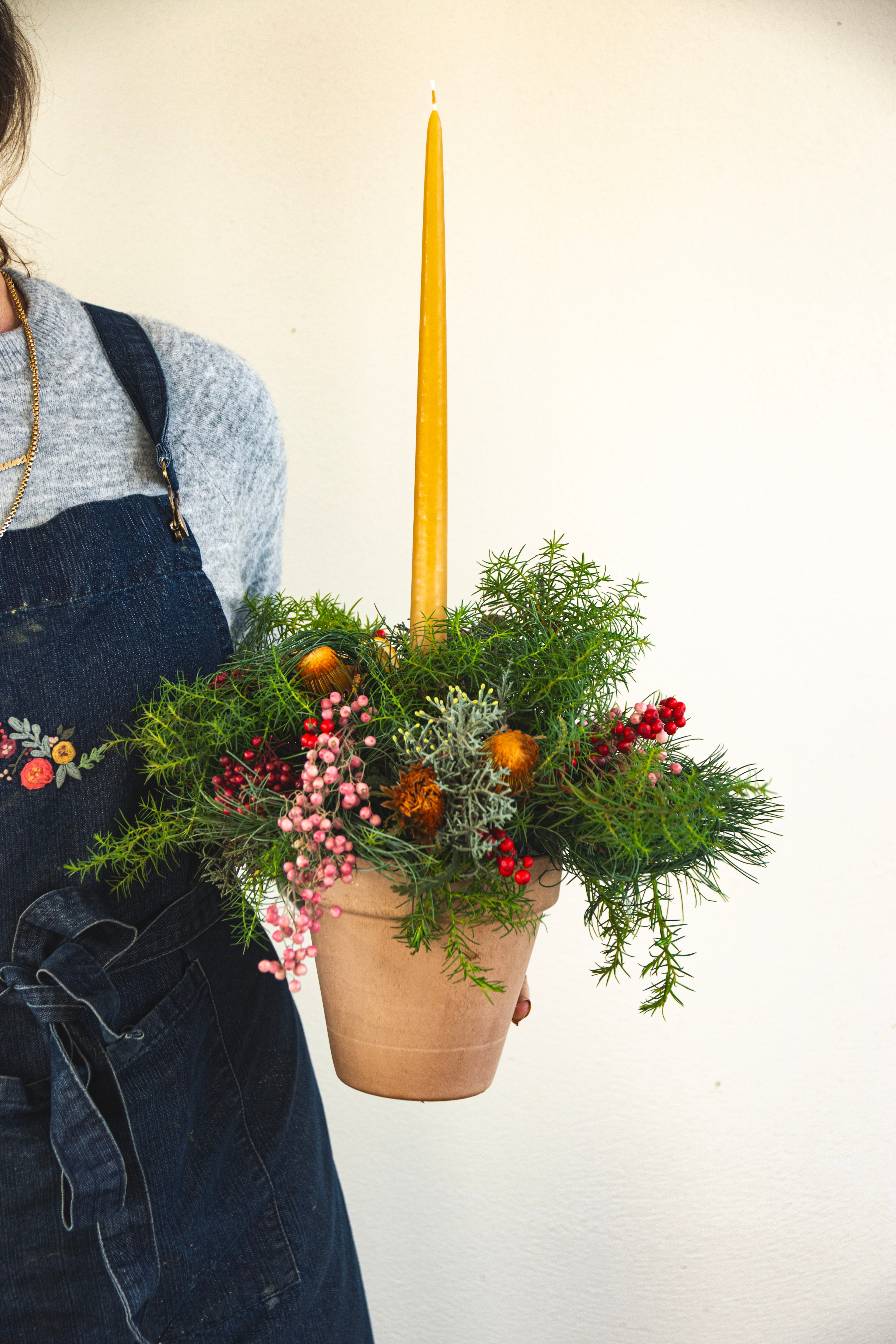 Christmas Berries Table arrangement