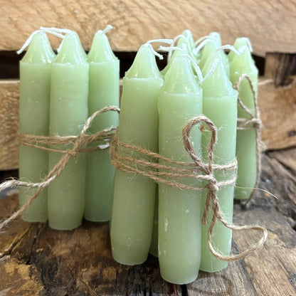 Set of 7 small Pastle candles