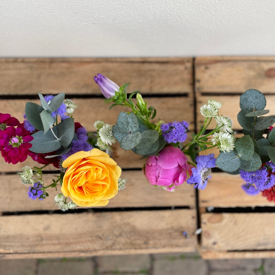 Sunshine Bloom Trio of Bud Vases