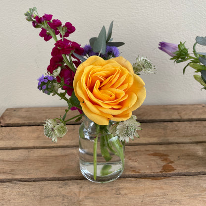 Sunshine Bloom Trio of Bud Vases