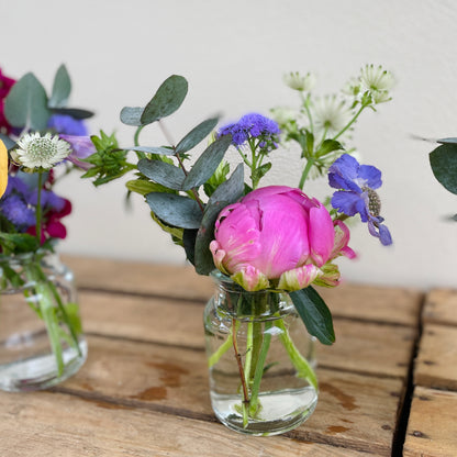 Sunshine Bloom Trio of Bud Vases